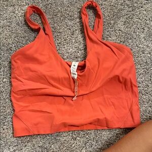 Orange align tank lulu